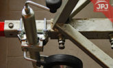 Support wheel, including a holder