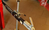 Support leg for atv trailer