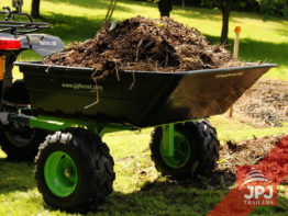 trailer behind quad with plastic body