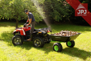 folding trailer behind quad jober