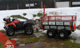 Raised sideboard ATV trailer Profi Worker