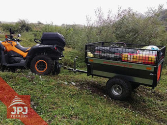 ATV trailer gardener for quad