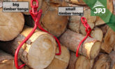 small and big self-grabbing timber tongs