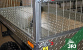 zinc-coated raised sideboards - detail