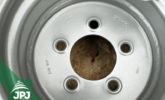central hole of the wheel STARCO for forestry trailers