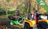 Trailer Small Gardener with a garden tractor