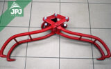 Self-grabbing double timber tongs - small